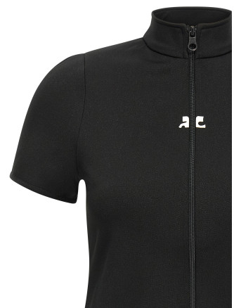 'Interlock Zipped' top #