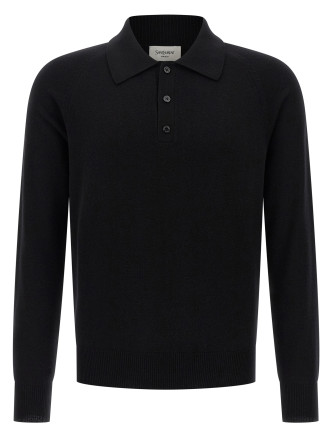Wool polo shirt