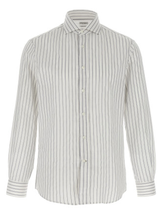 Striped canvas shirt