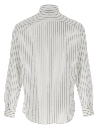 Striped canvas shirt #