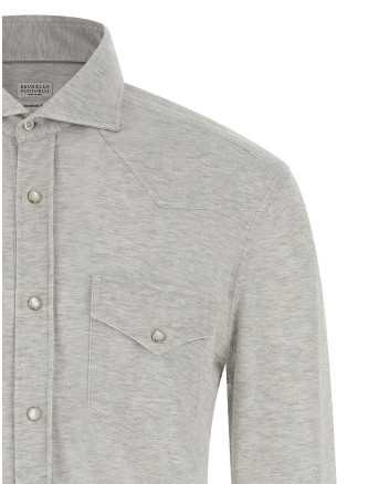 Piqué cotton shirt #