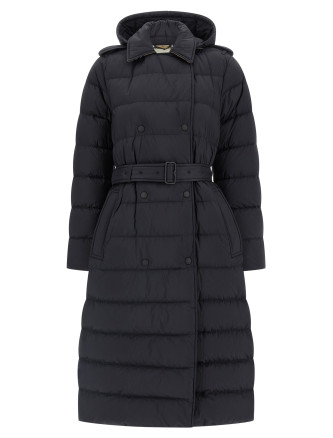 Padded trench coat