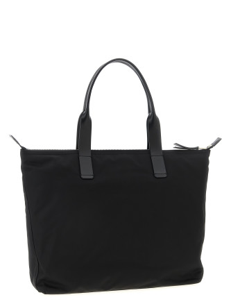 Media logo patch shopping bag #