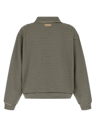 Striped polo sweatshirt #