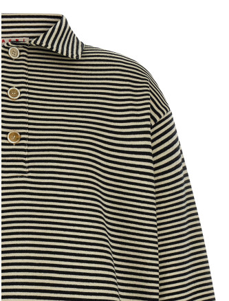 Striped polo sweatshirt #