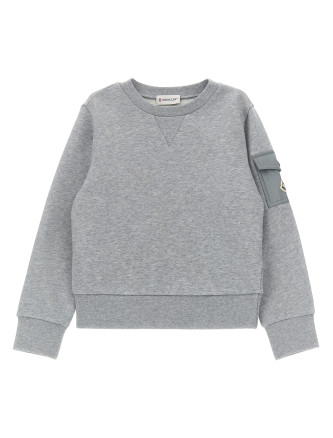 Nylon pocket sweatshirt