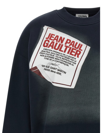 'The Blue Gaultier Label' sweatshirt #