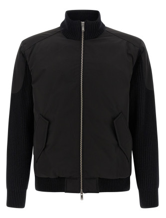 'Magnus Knit Hybrid' bomber jacket