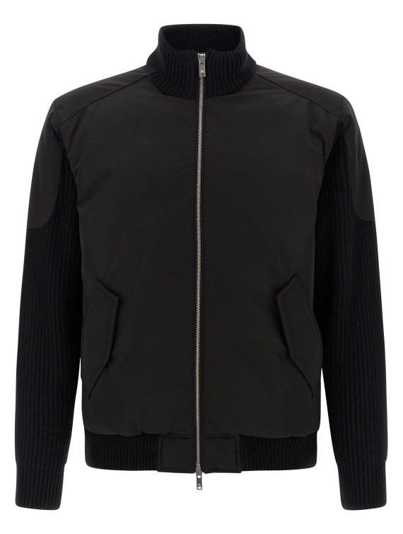 'Magnus Knit Hybrid' bomber jacket #1