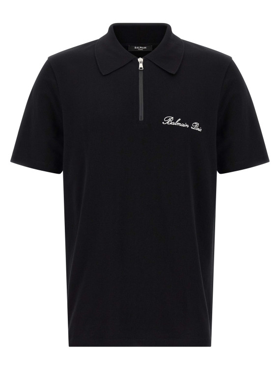 Logo embroidery polo shirt #1