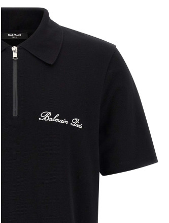 Logo embroidery polo shirt #
