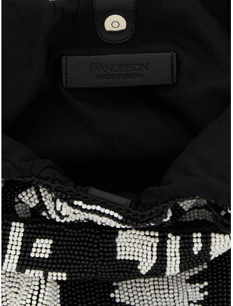 'Beaded' mini shopping bag #