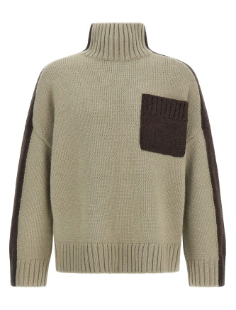 'Two Tone Patch Pocket' sweater