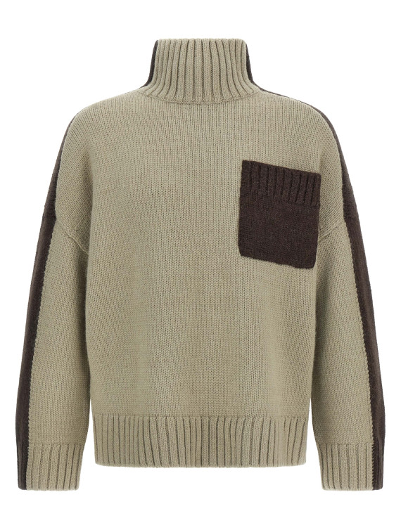 'Two Tone Patch Pocket' sweater #1