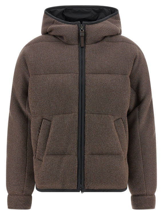 Lame wool down jacket #1