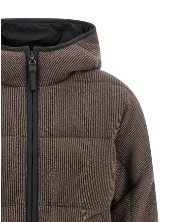 Lame wool down jacket #