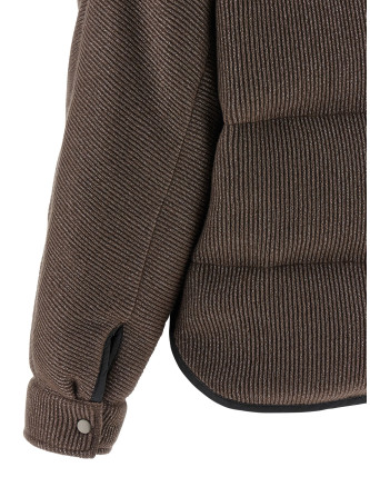 Lame wool down jacket #