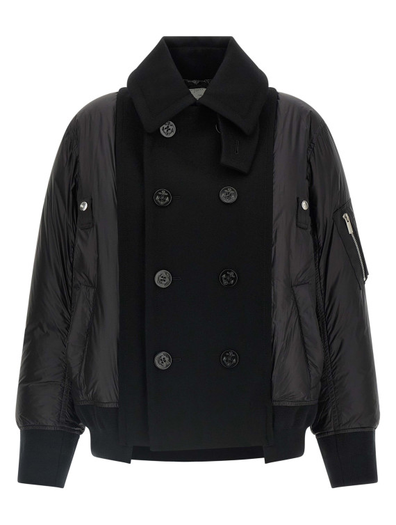 Wool insert bomber jacket #1