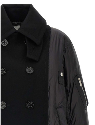 Wool insert bomber jacket #