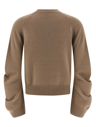 Curved sleeve sweater #