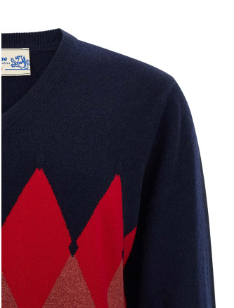 Argyle pattern sweater #