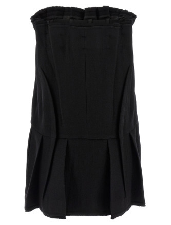 Chevron wool dress #