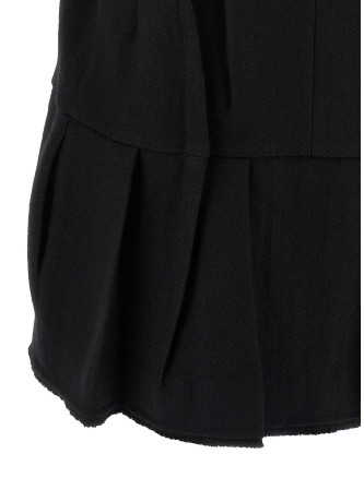 Chevron wool dress #