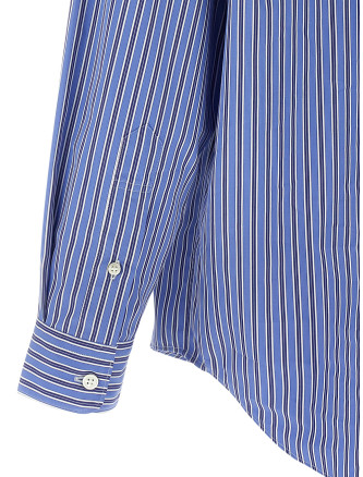 Patch striped shirt #