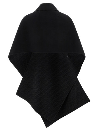 'Double wool' cape #