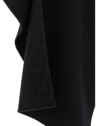 'Double wool' cape #