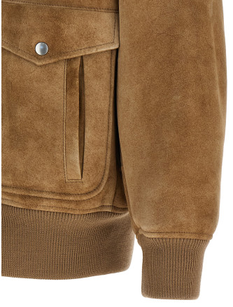 Sheepskin bomber jacket #