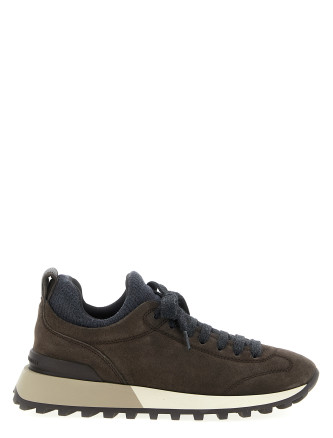 Suede sneakers
