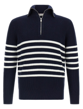 English half-ribbed sweater