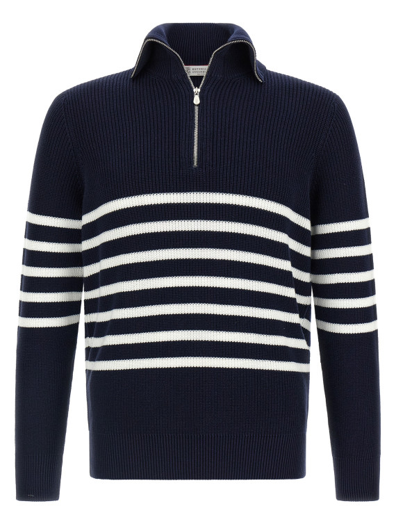 English half-ribbed sweater #1