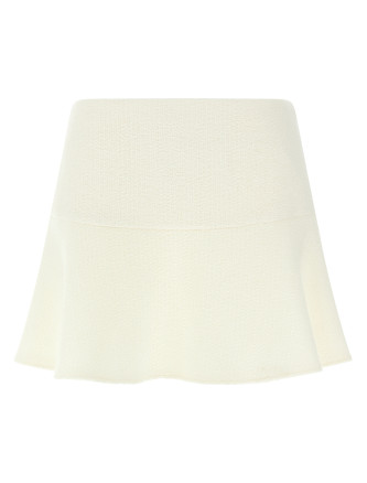 Bouclé wool skirt