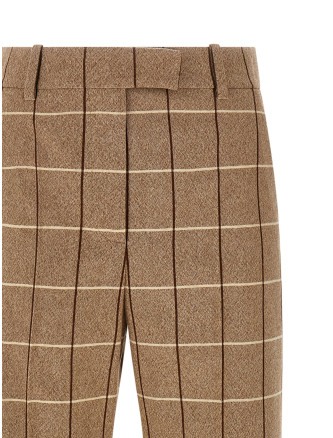 ValentinoGaravani Wool pants with window pattern #