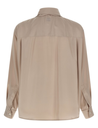 Silk draped shirt #