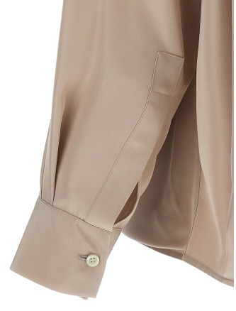 Silk draped shirt #
