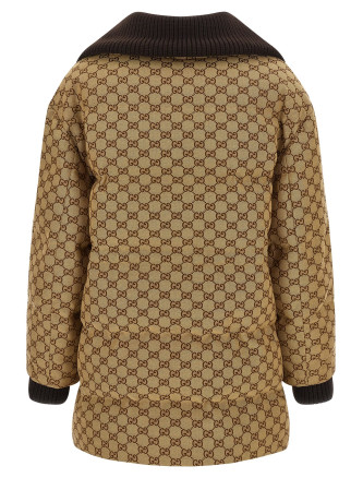 GG fabric down jacket #