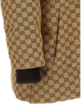 GG fabric down jacket #