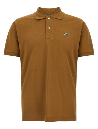 Logo patch polo shirt