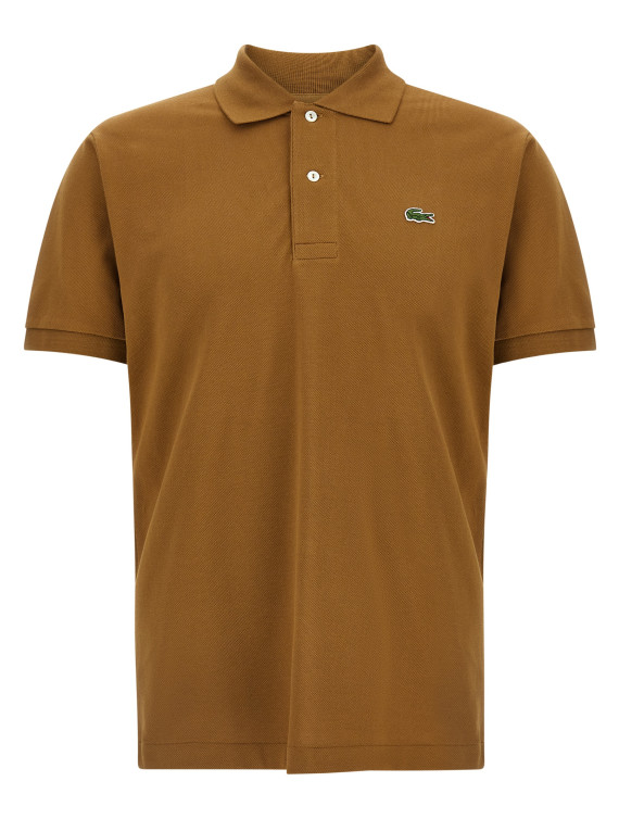 Logo patch polo shirt #1