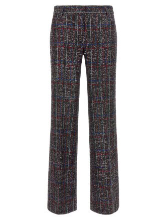 Sequin tartan pants