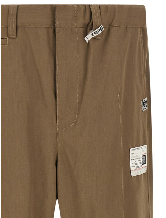 'Mix Layered Wool Gabardine' pants #