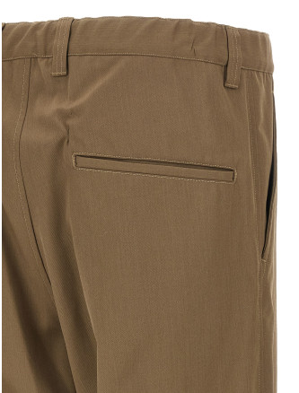 'Mix Layered Wool Gabardine' pants #