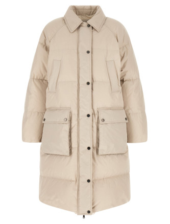 'Shiny Zipper Pull' down jacket #