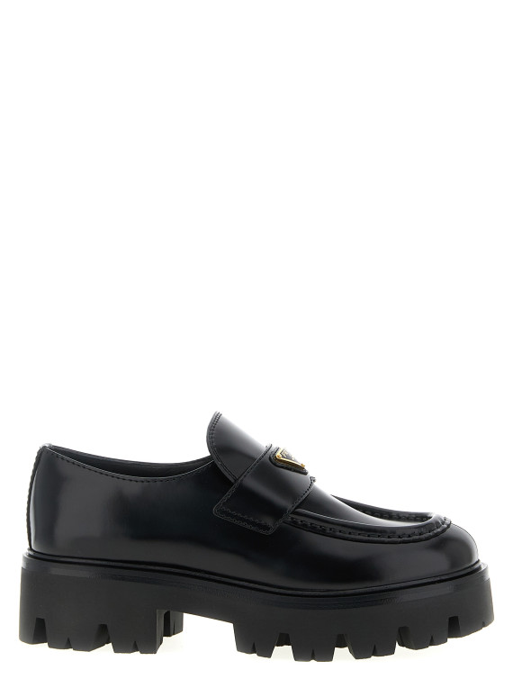 Brushed leather loafers #1