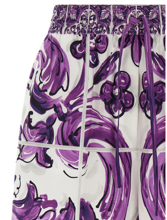 'Maiolica' print cotton shorts #