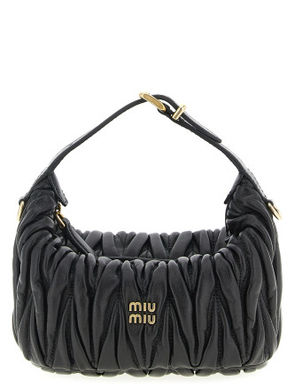 Matelassé nappa pouch