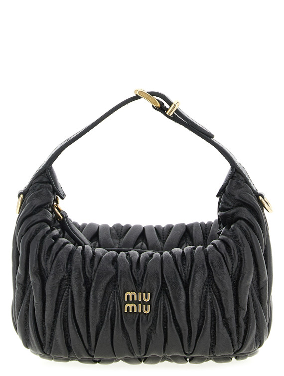 Matelassé nappa pouch #1